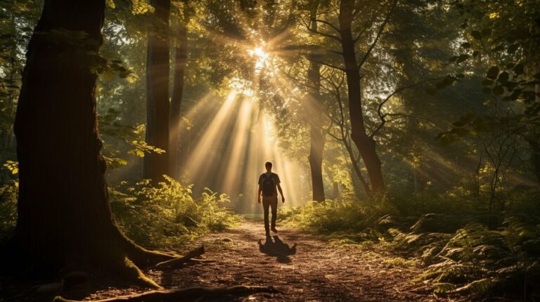 Unlocking the Walking Alone in a Sunlit Forest Dream Meaning