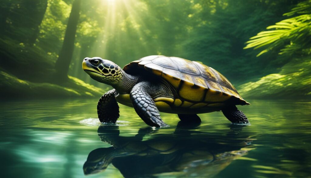 turtle's guidance in life's pace